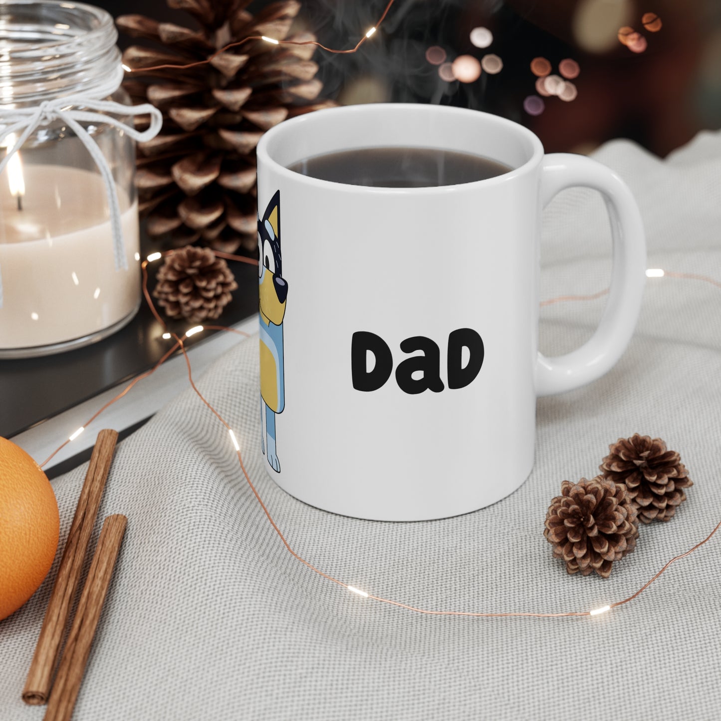 Best Dad Bandit 11oz White Mug