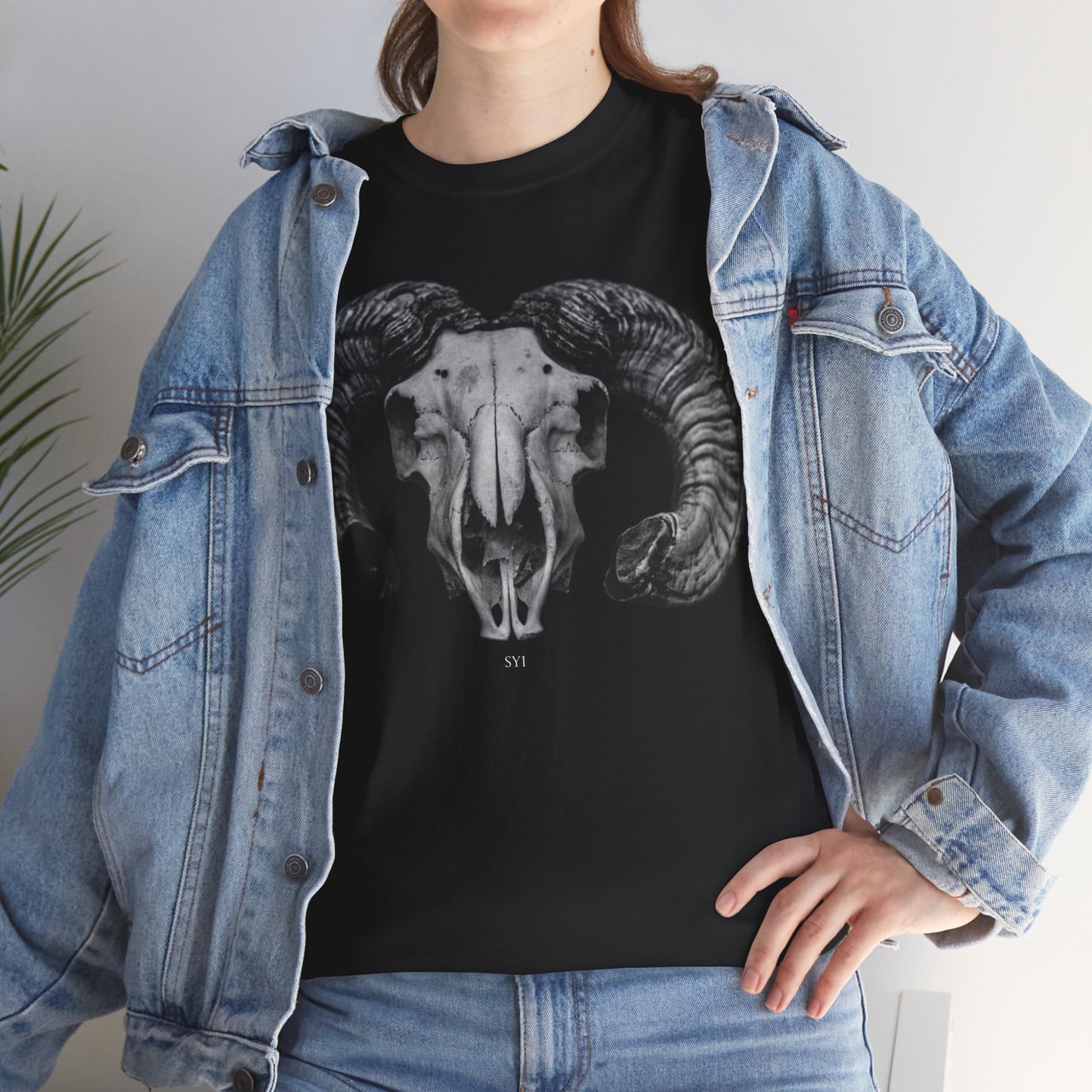 Ram Skull Unisex Heavy Cotton Tee