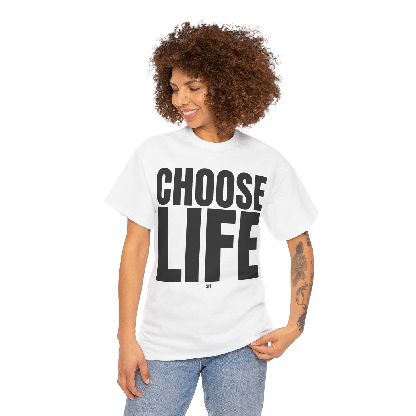 CHOOSE LIFE Unisex Heavy Cotton Tee