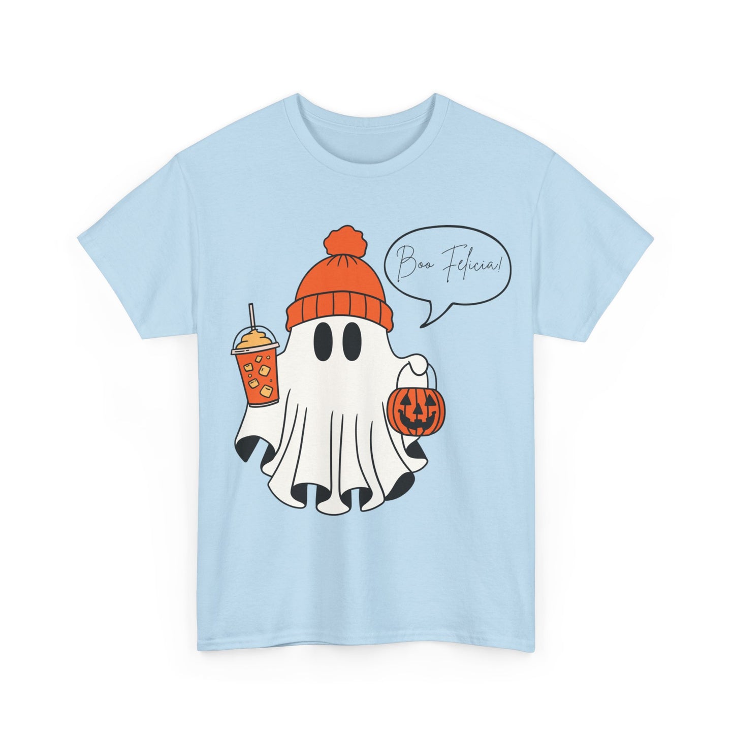 "Boo Felicia" Ghost Unisex Heavy Cotton Tee - Halloween Spooky Season