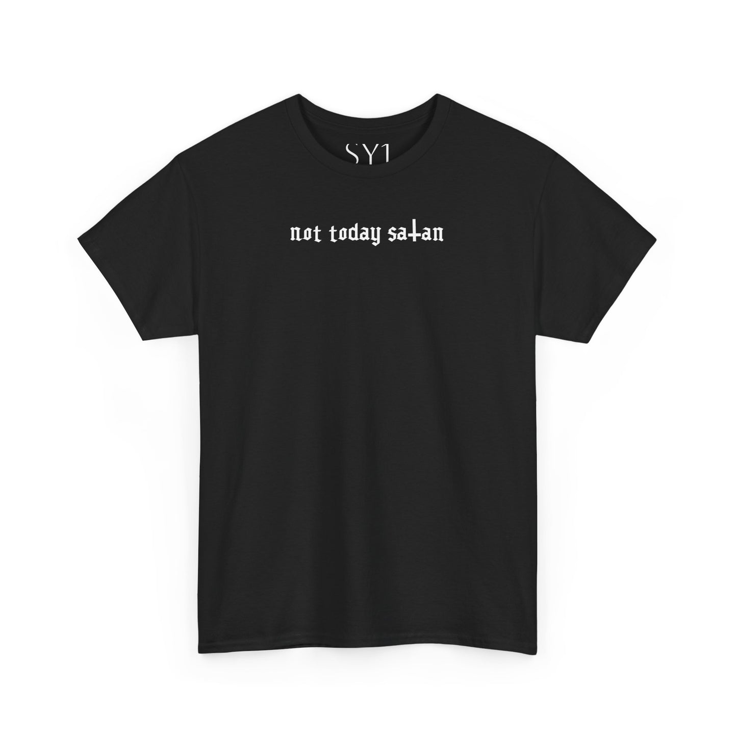 Not Today Satan Unisex Heavy Cotton Tee