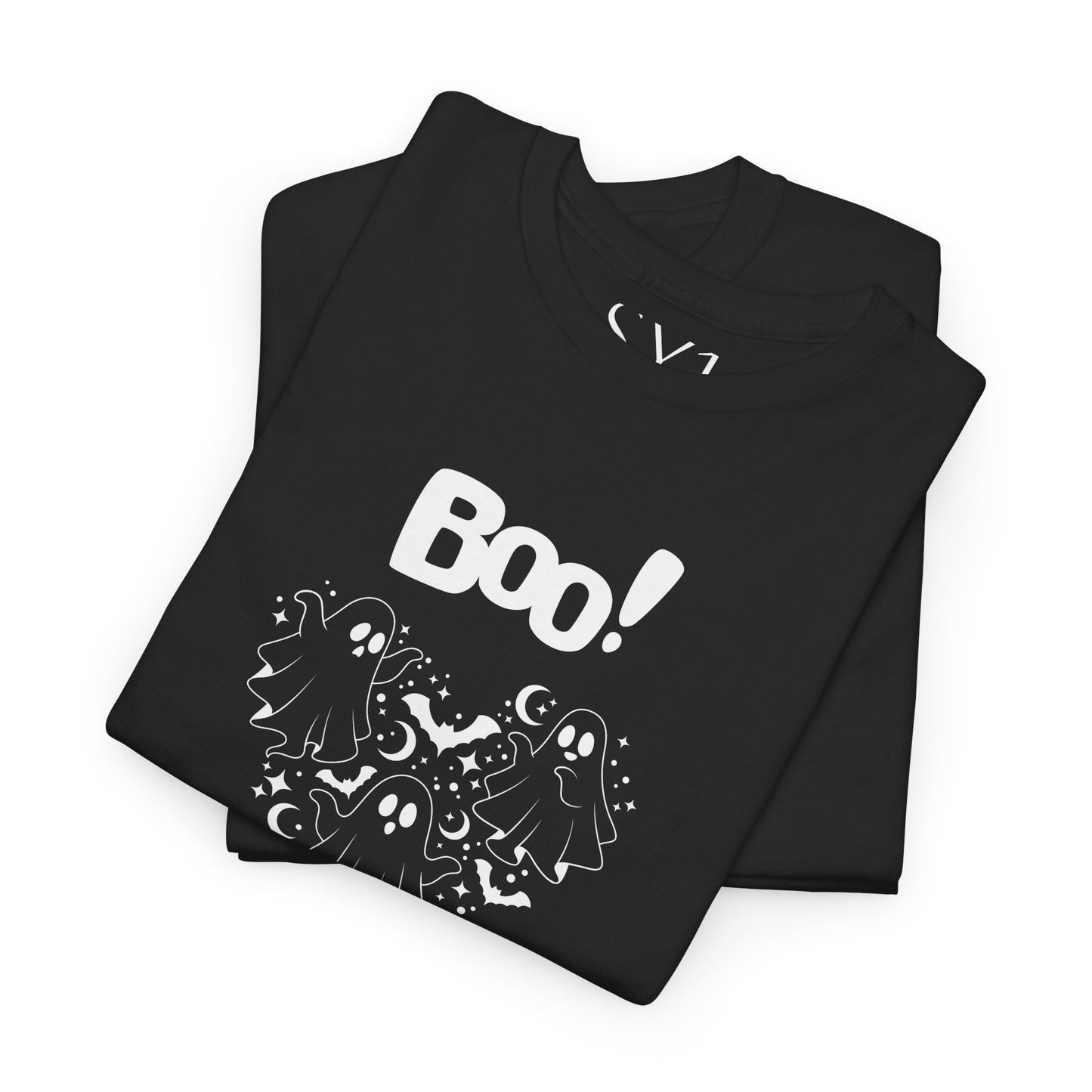 BOO Ghost Heart Unisex Heavy Cotton Tee