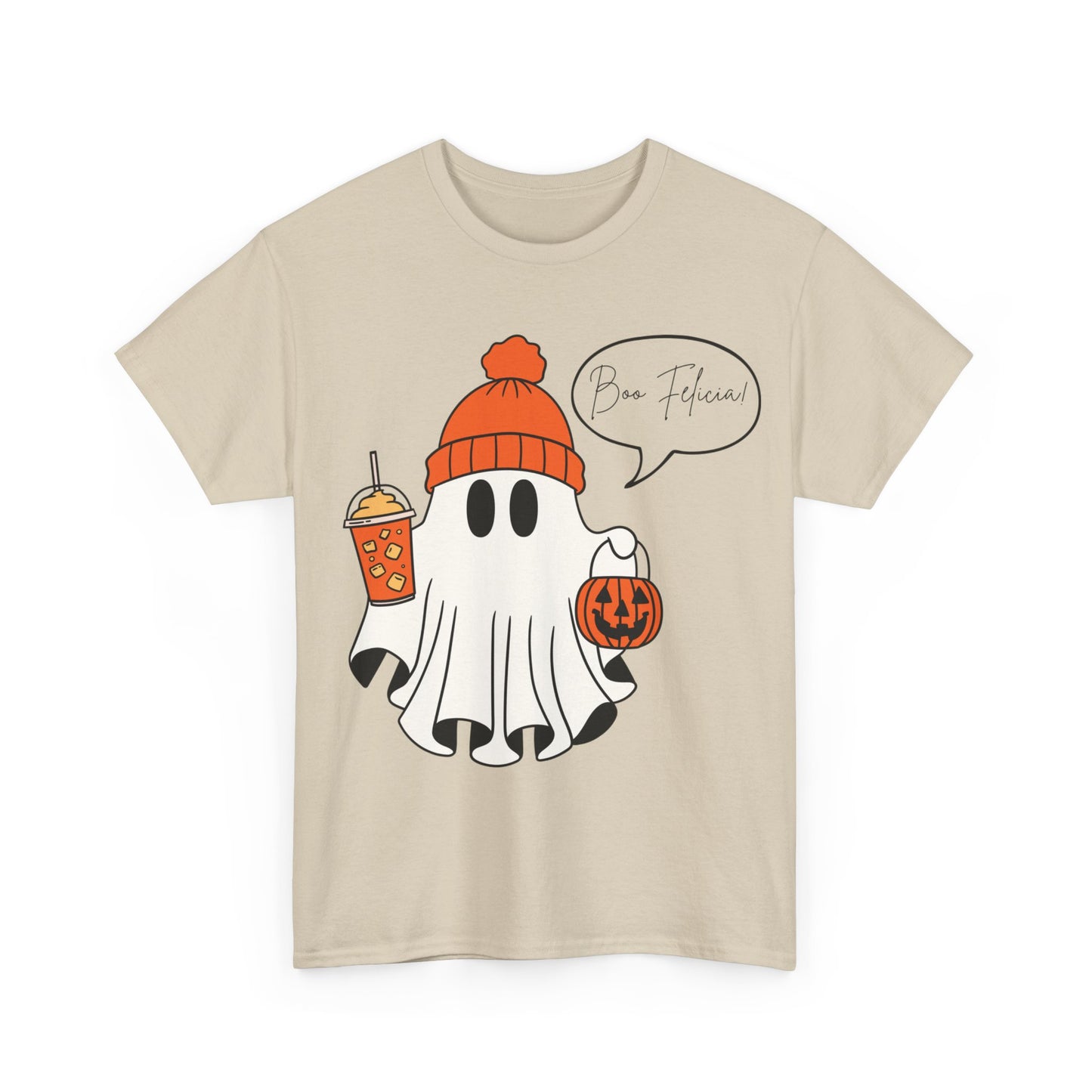 "Boo Felicia" Ghost Unisex Heavy Cotton Tee - Halloween Spooky Season