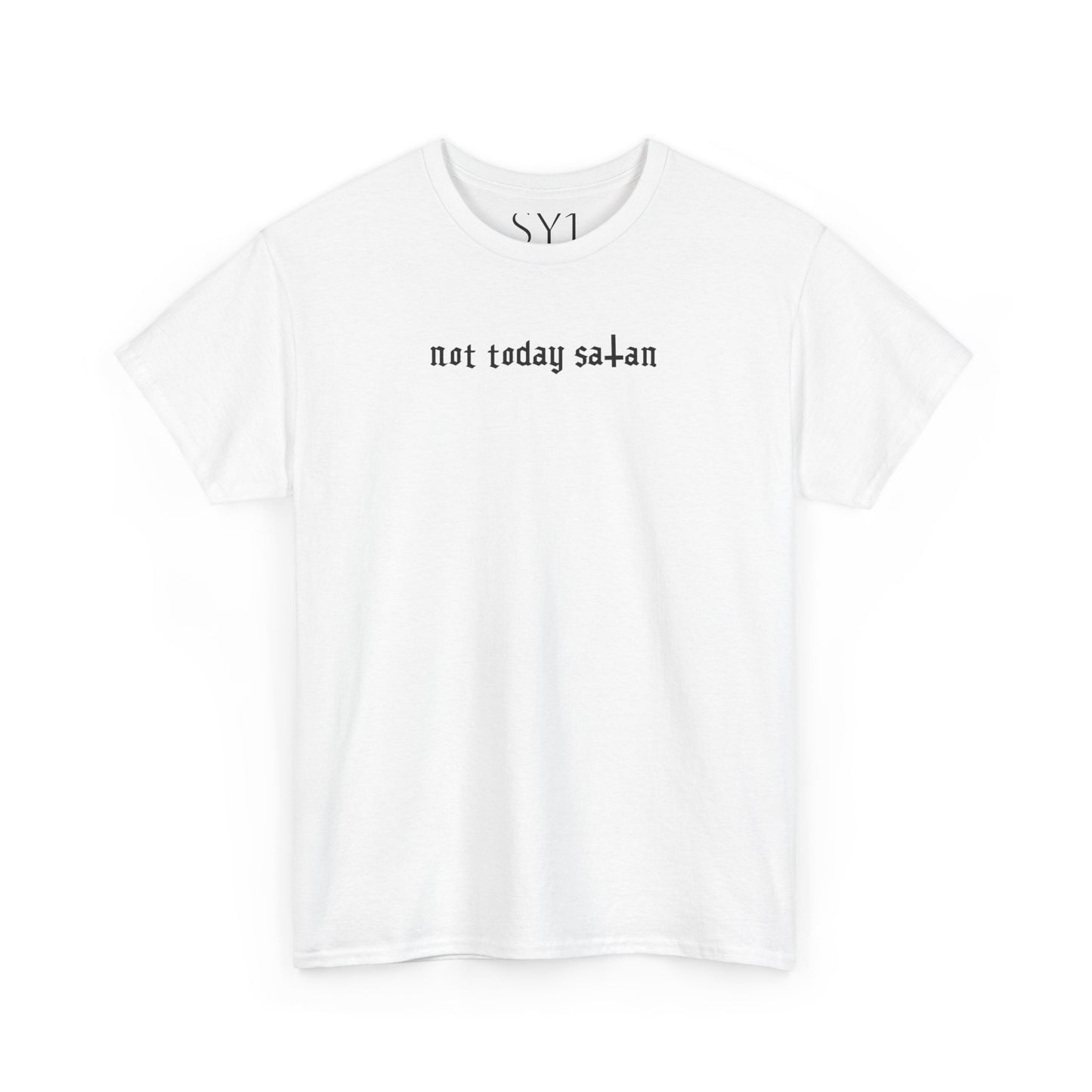 Not Today Satan Unisex Heavy Cotton Tee