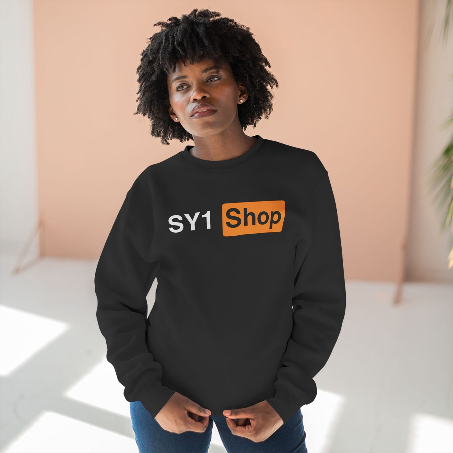 SY1 SHOP Unisex Crewneck Sweatshirt