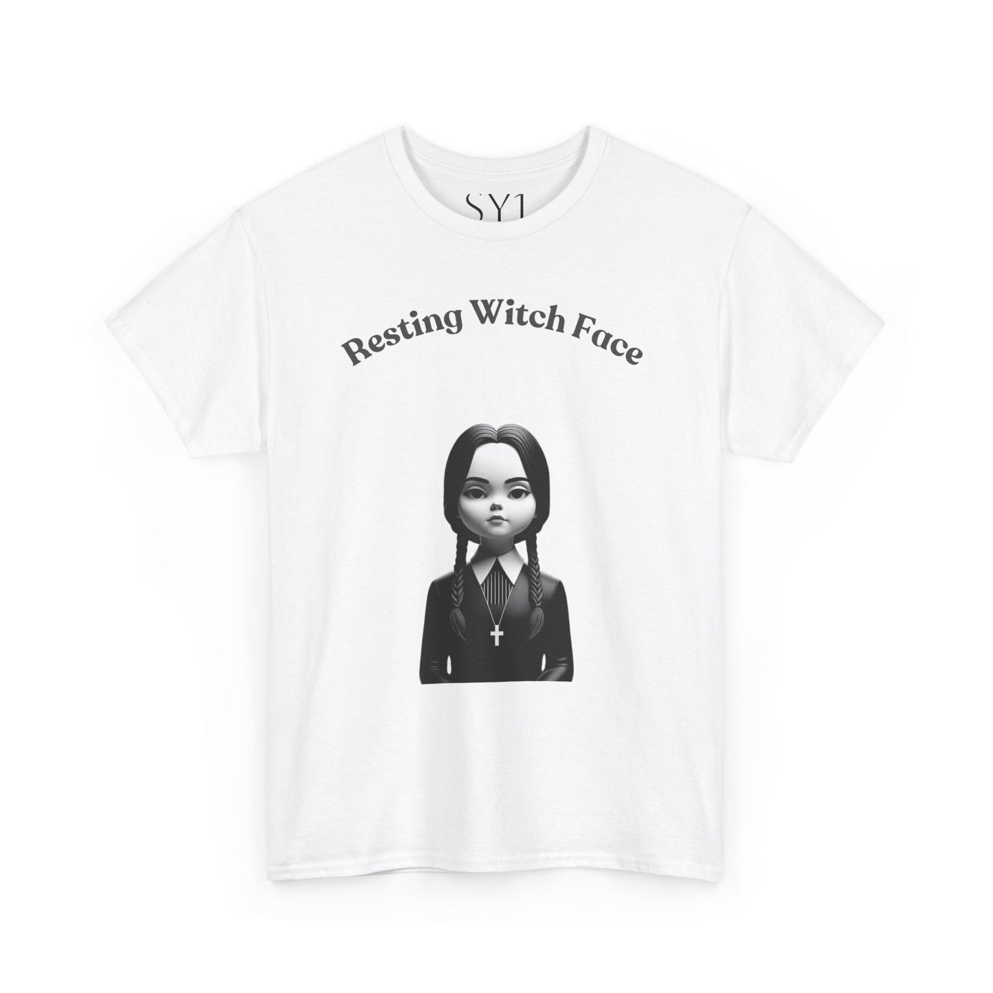 Resting Witch Face Unisex Heavy Cotton Tee