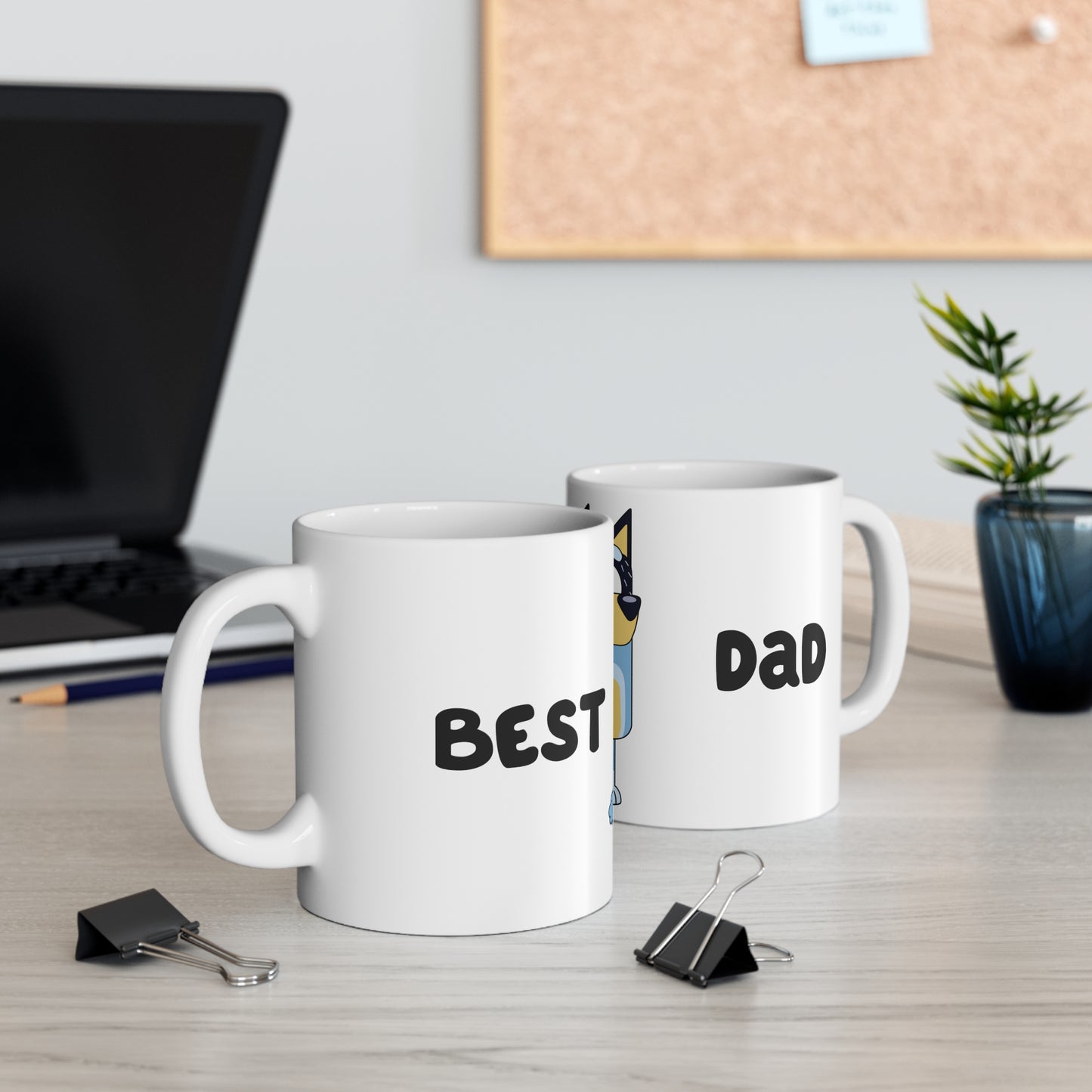 Best Dad Bandit 11oz White Mug