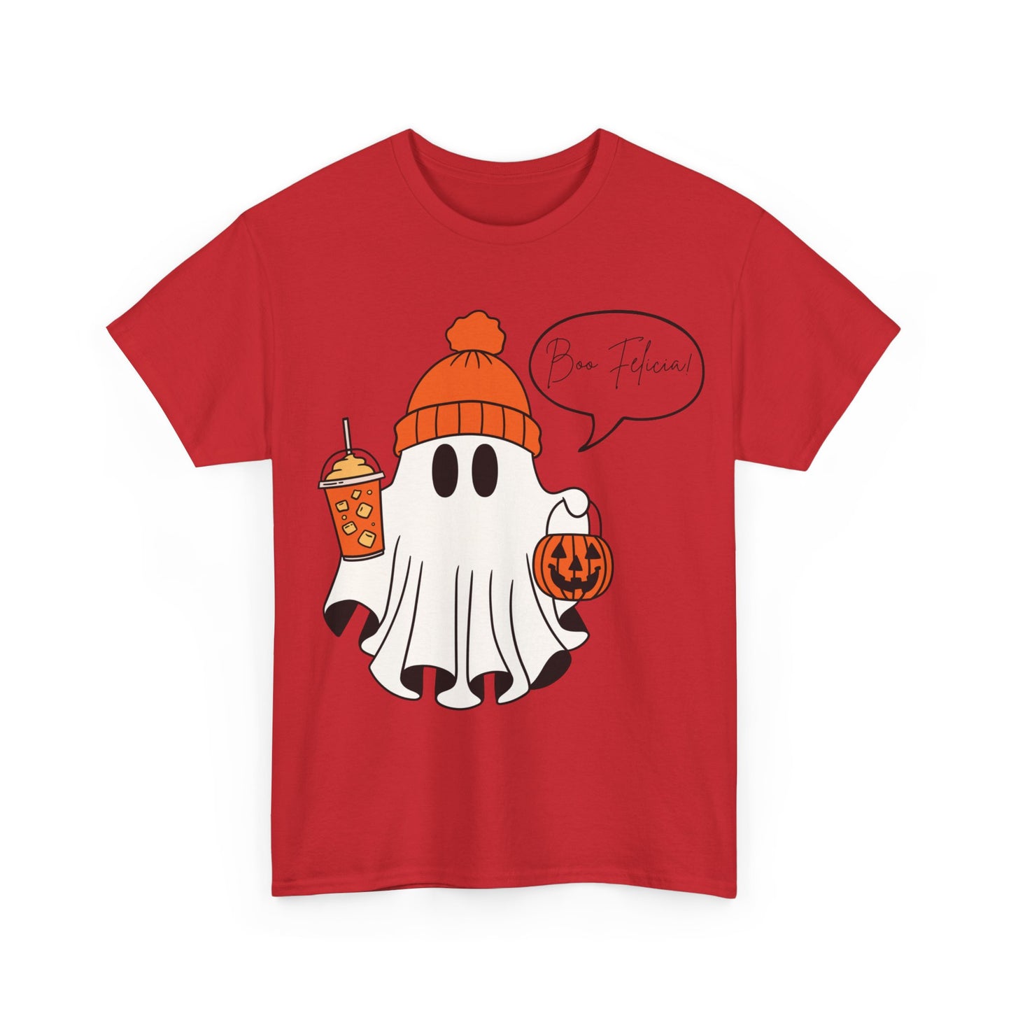 "Boo Felicia" Ghost Unisex Heavy Cotton Tee - Halloween Spooky Season