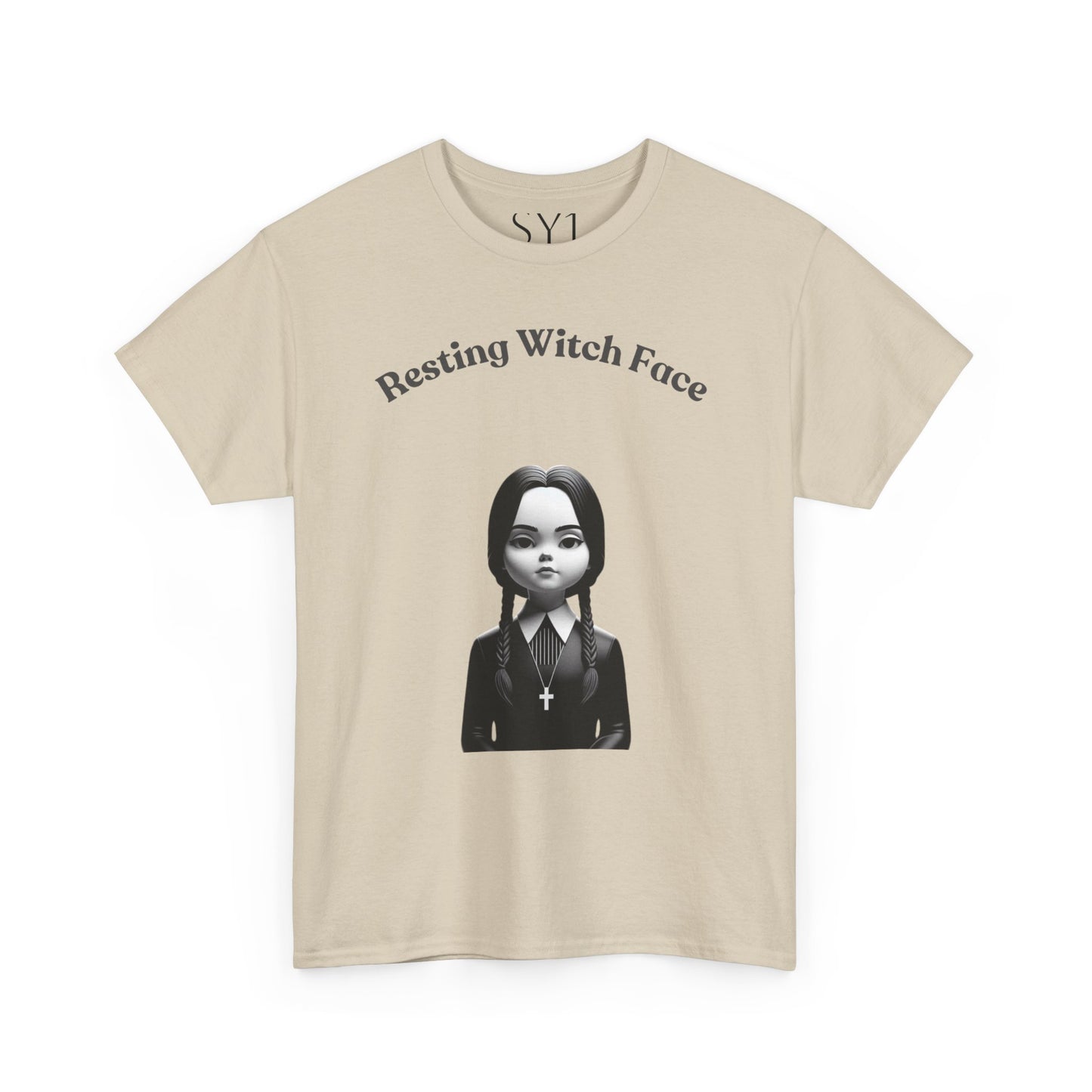 Resting Witch Face Unisex Heavy Cotton Tee