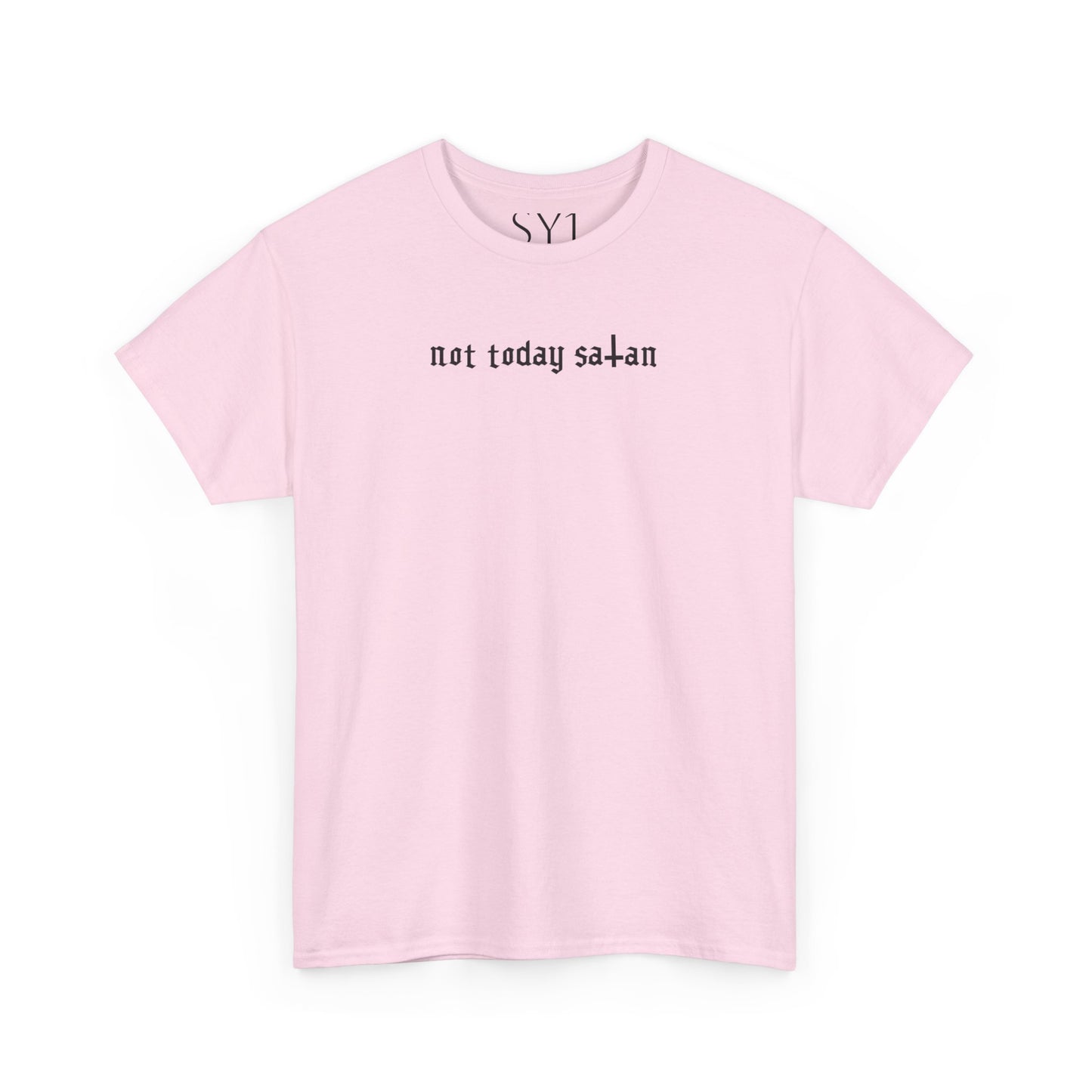 Not Today Satan Unisex Heavy Cotton Tee