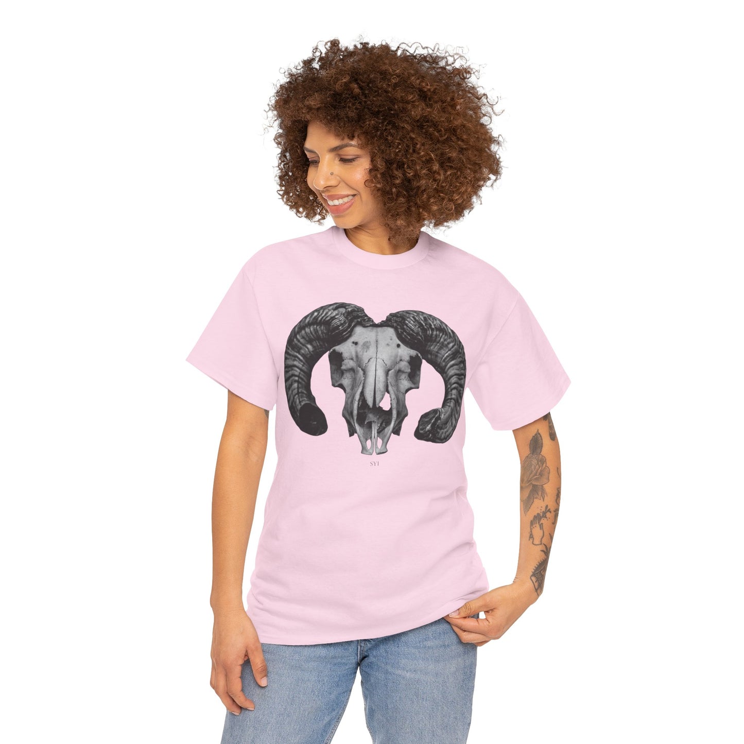 Ram Skull Unisex Heavy Cotton Tee