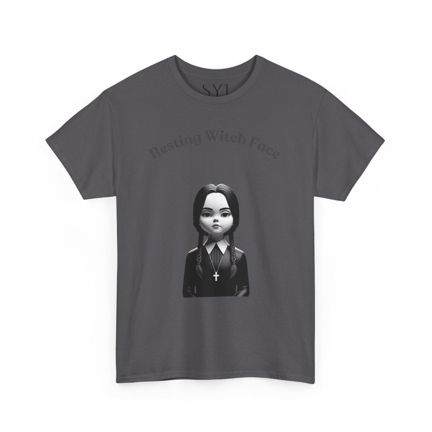 Resting Witch Face Unisex Heavy Cotton Tee