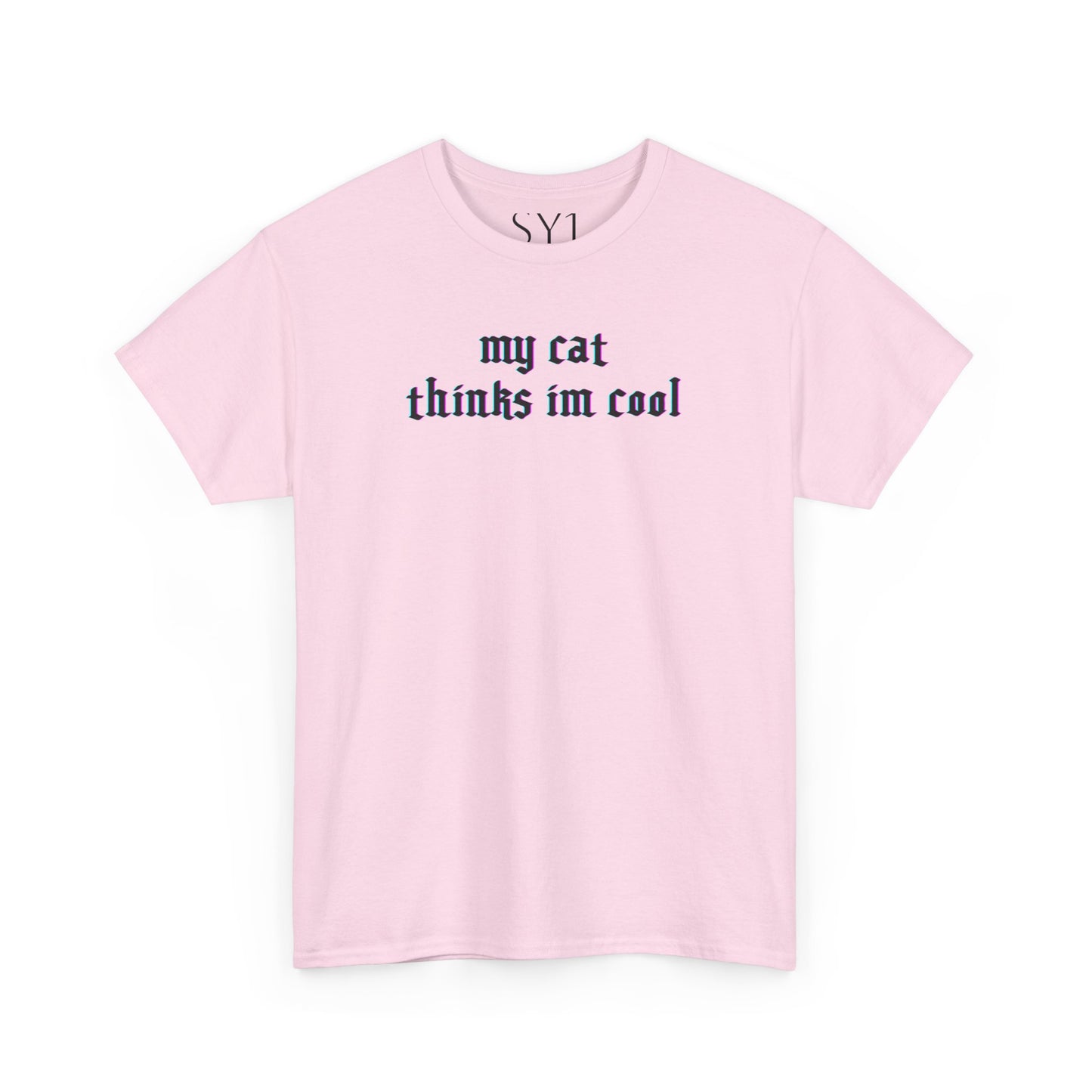 My Cat Thinks I'm Cool Unisex Heavy Cotton Tee