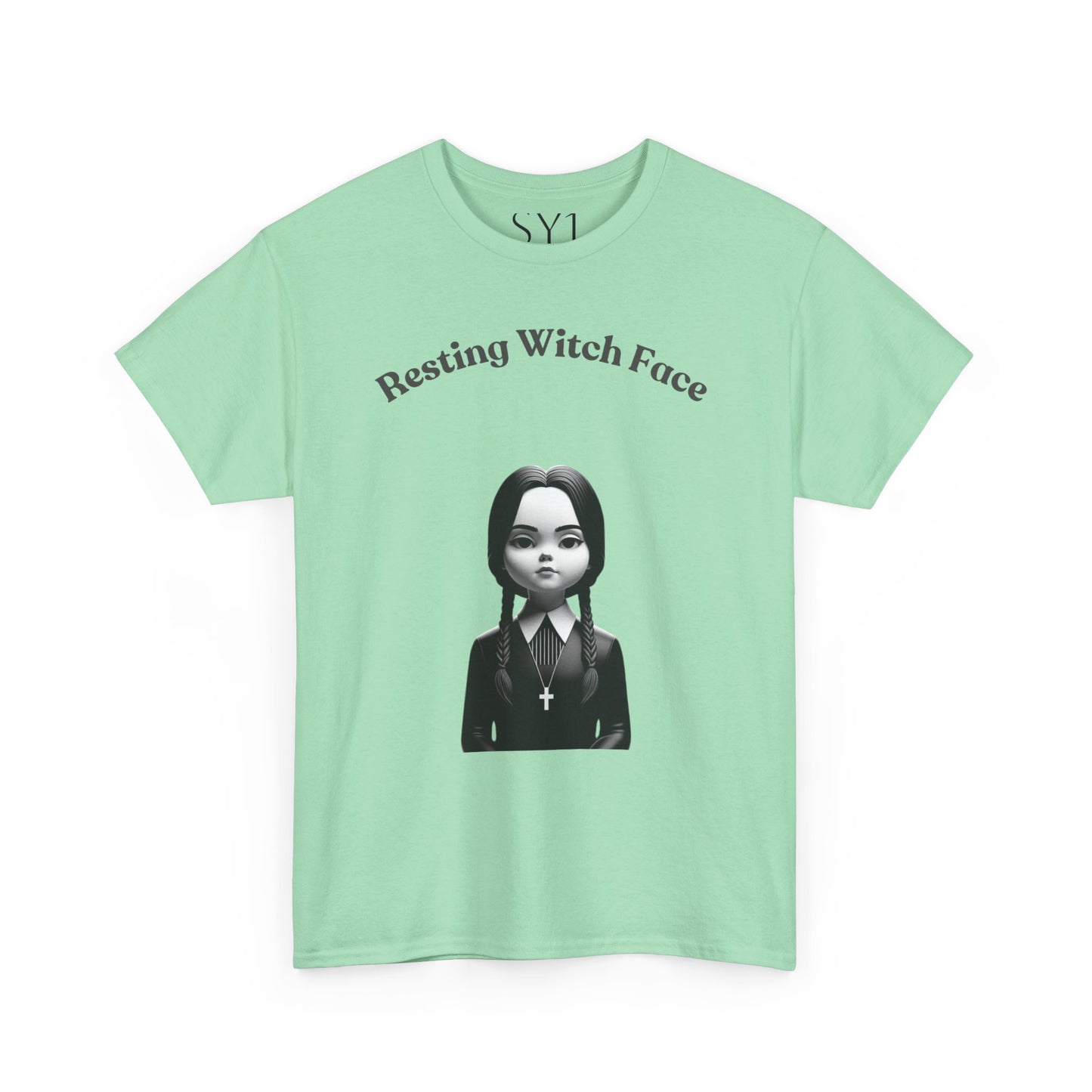 Resting Witch Face Unisex Heavy Cotton Tee