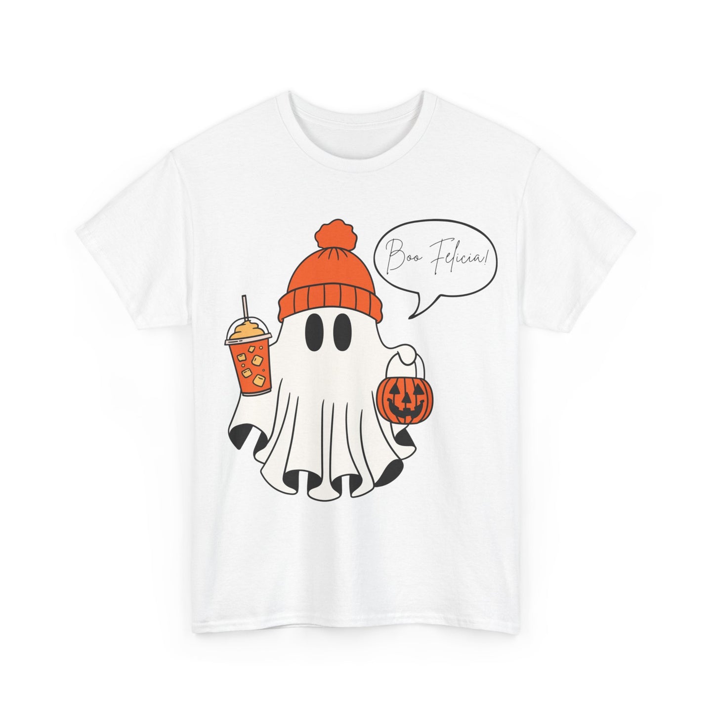 "Boo Felicia" Ghost Unisex Heavy Cotton Tee - Halloween Spooky Season