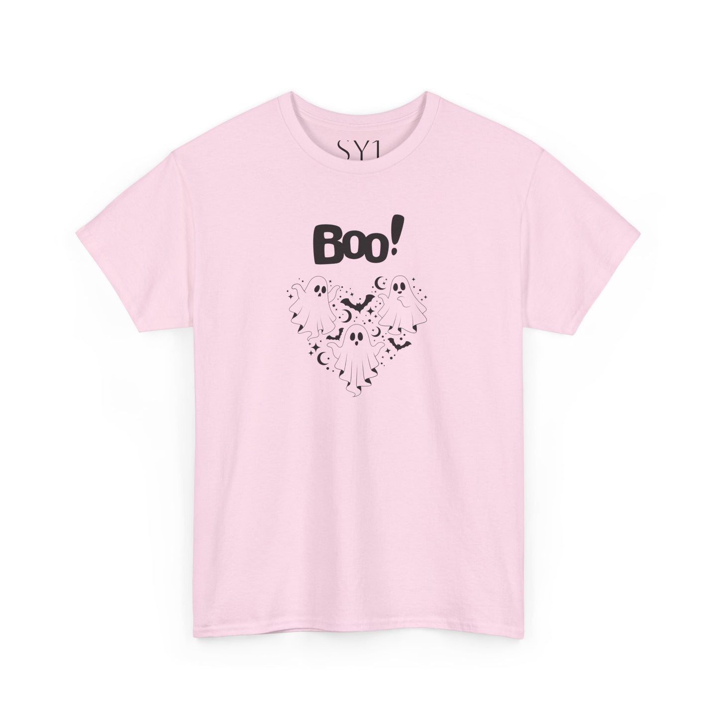 BOO Ghost Heart Unisex Heavy Cotton Tee