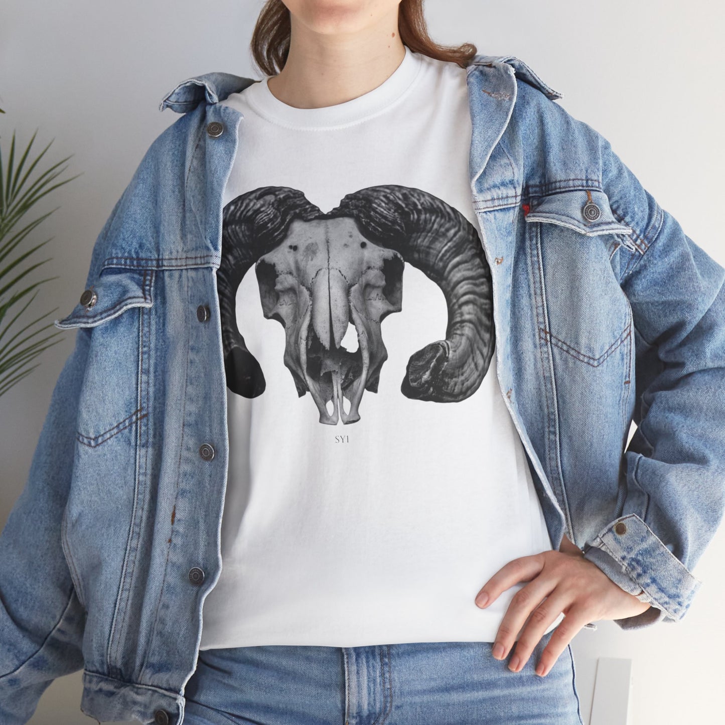 Ram Skull Unisex Heavy Cotton Tee