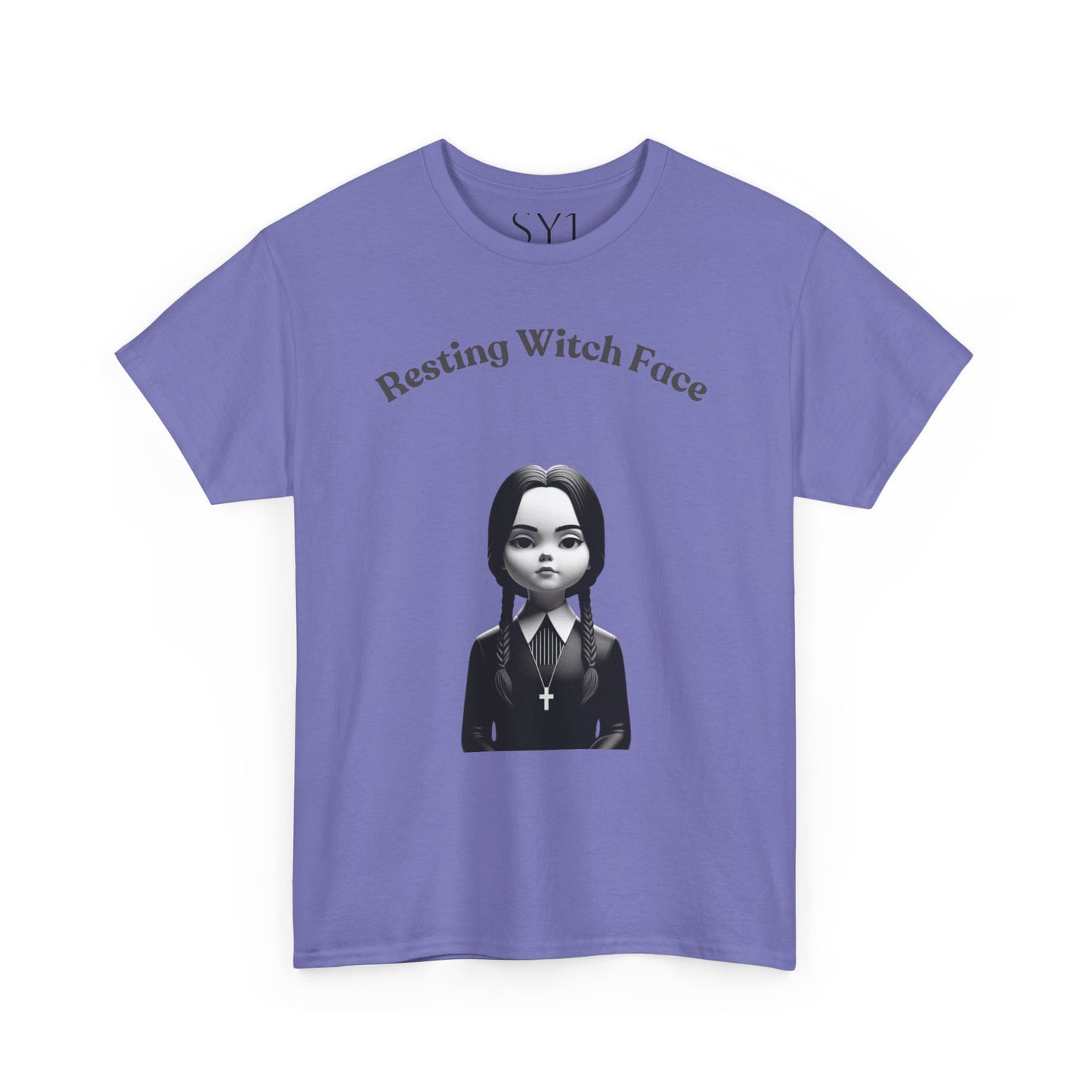 Resting Witch Face Unisex Heavy Cotton Tee