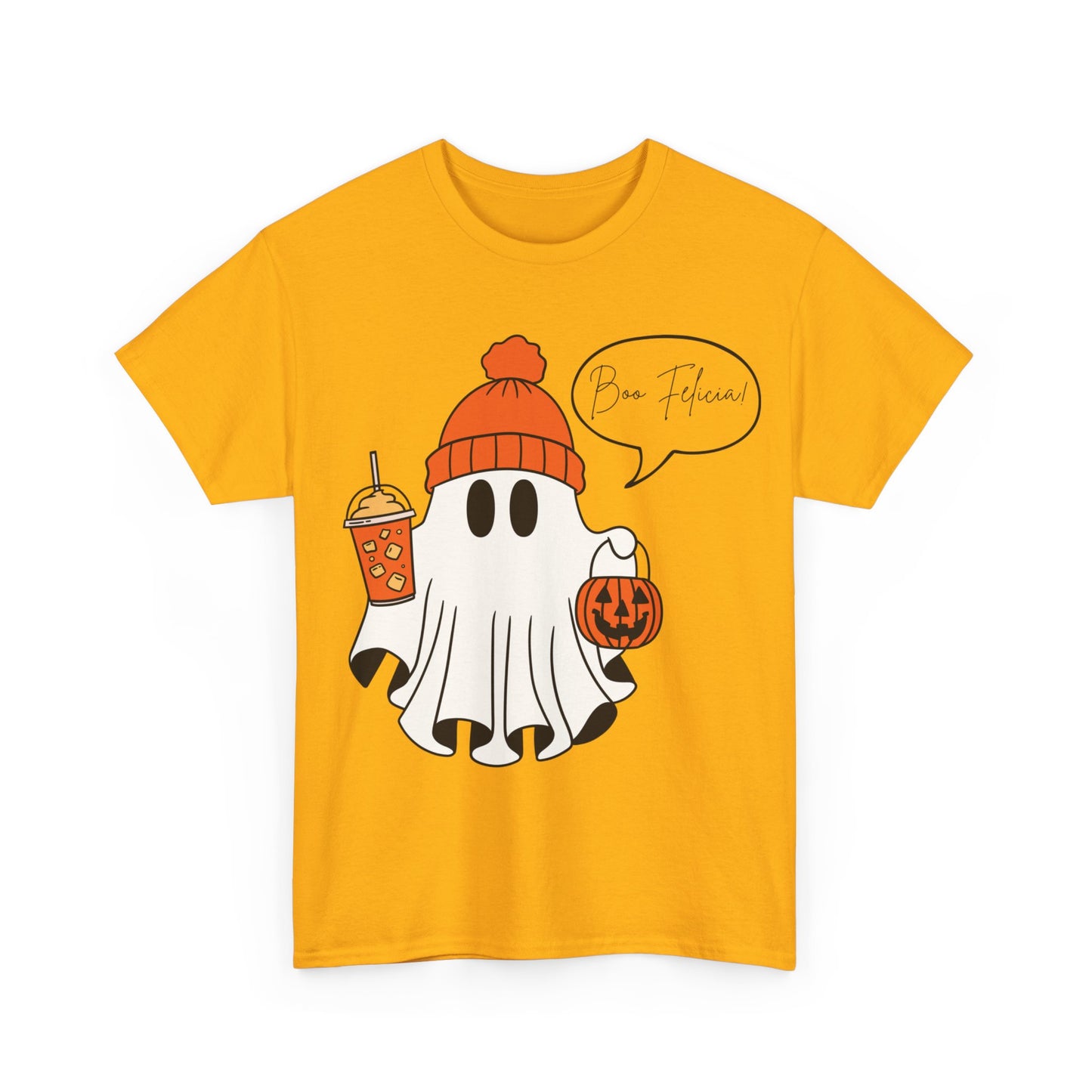 "Boo Felicia" Ghost Unisex Heavy Cotton Tee - Halloween Spooky Season