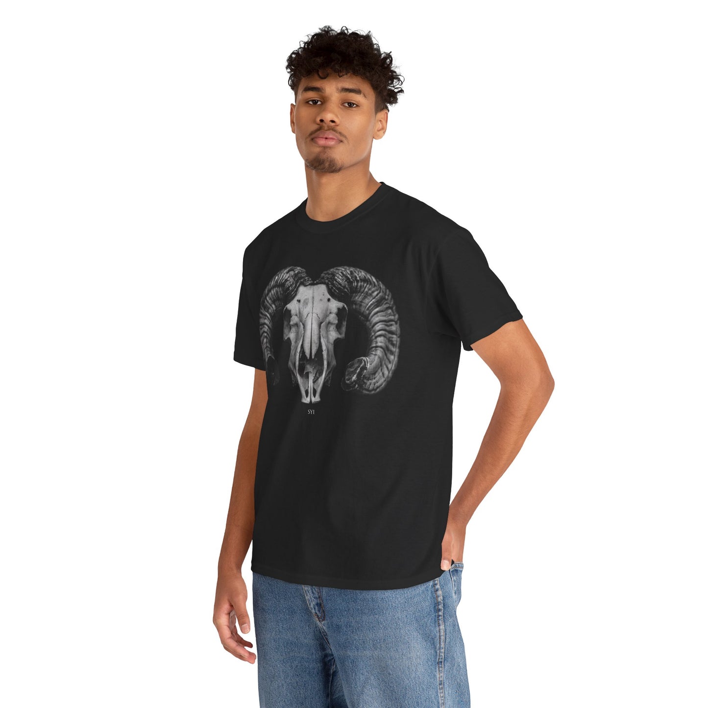 Ram Skull Unisex Heavy Cotton Tee